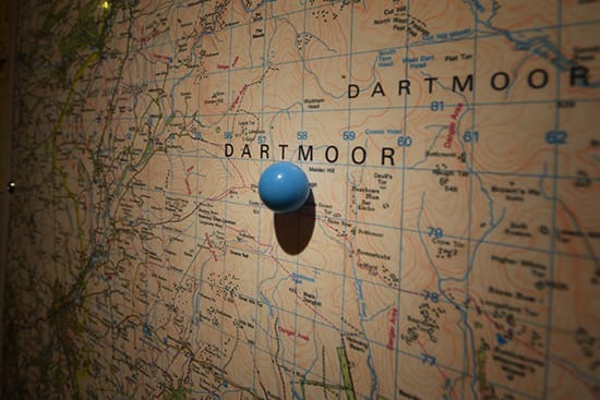 Death on Dartmoor Escape Room map